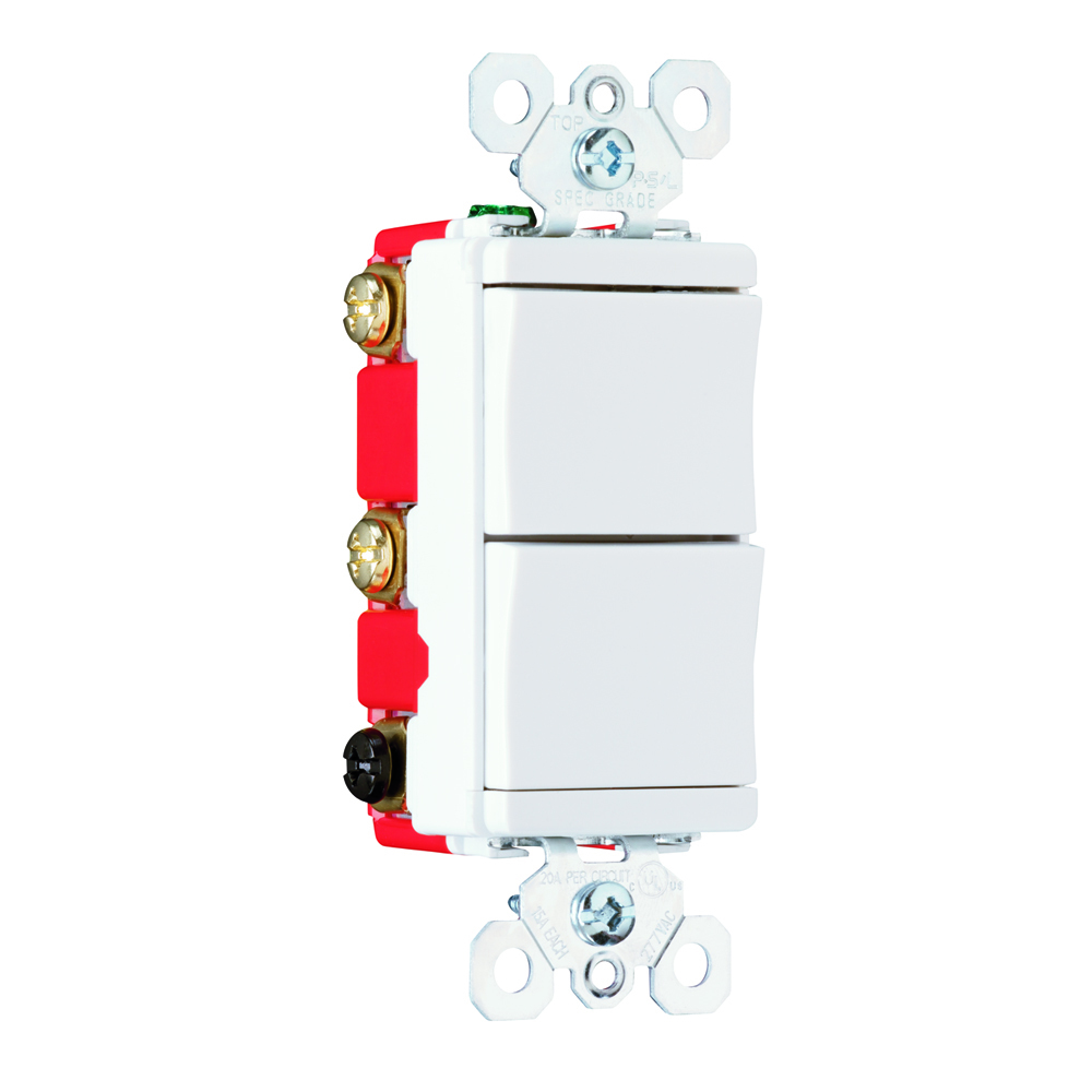 Decorator Combo 2 Switches, White