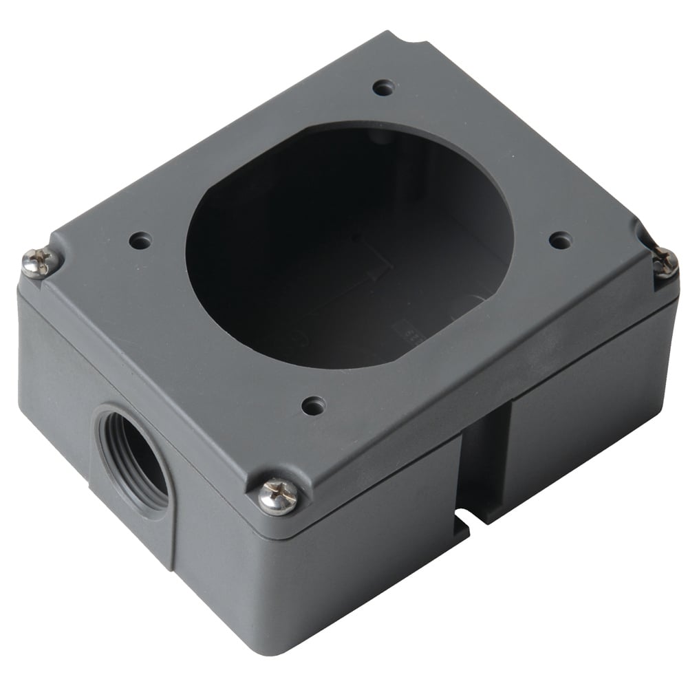 20amp, Pin & Sleeve Non-Metallic Back Box