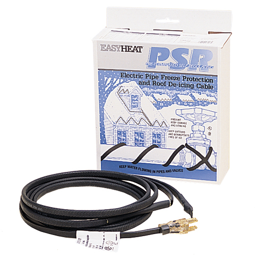PSR Self regulating, Pre-terminated Cable, 18 FT Length, 90 Watts, 120 Vac