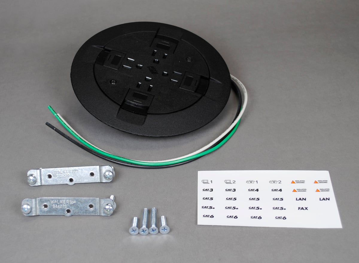 Quad Type; Die-Cast Aluminum Material; 7 Inch Dia Size; Black Color; UL (Canada and Us) Approval; Flush Service Type; 15 Ampere Quad Receptacle Device Type; PSRC9 Model