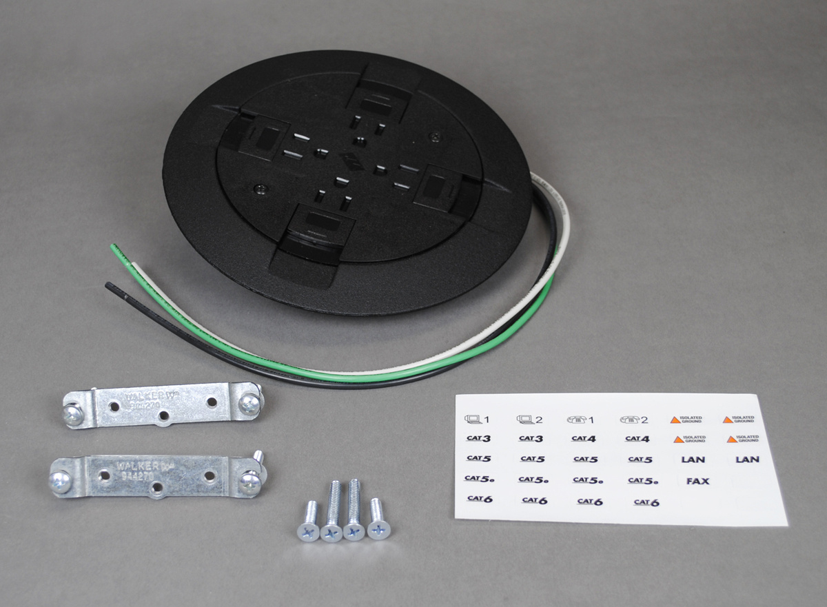 Quad Type; Die-Cast Aluminum Material; 7 Inch Dia Size; Brass Finish; UL (Canada and Us) Approval; Flush Service Type; 15 Ampere Quad Receptacle Device Type; PSRC9 Model