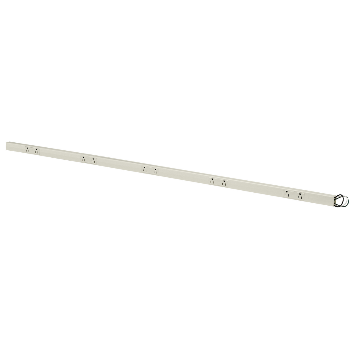 Non-Metallic Raceway, Non-Metallic PlugTrak Series, PLUGTRAK, 6', 15A 125V, 1-Circuit, 3) Duplex