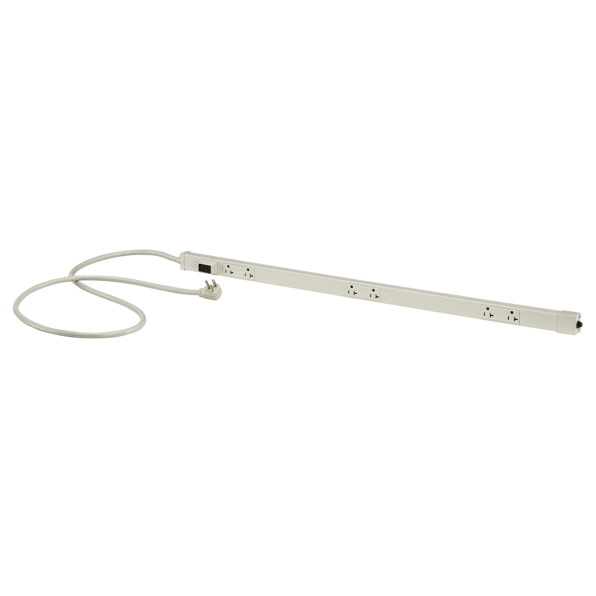 Non-Metallic Raceway Portable-PLUGTRAK 20A 3', 5-Duplex, 6' Cord