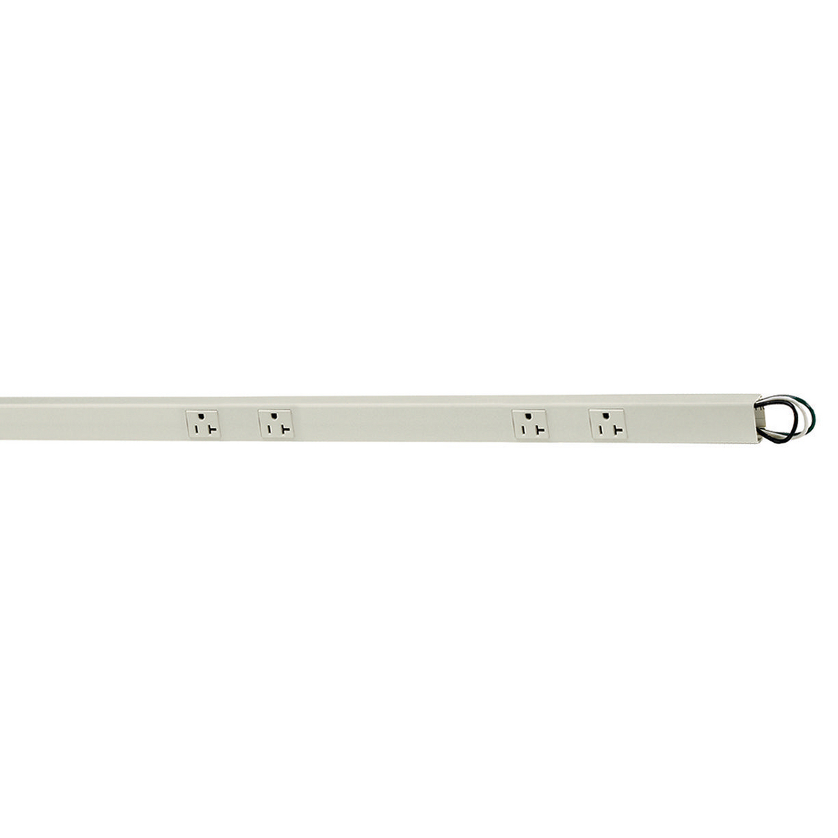 Hubbell Wiring Device Kellems, Non-Metallic Raceway, Non-MetallicPlugTrak Series, PLUGTRAK, 6', 20A 125V, 1-Circuit, 6) Duplex