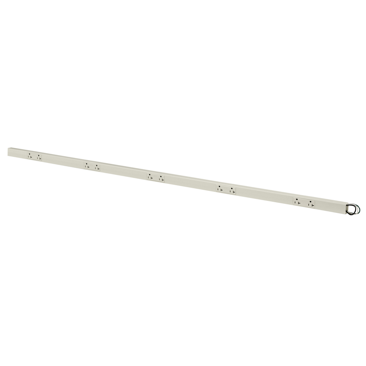 Non-Metallic Raceway, Non-Metallic PlugTrak Series, PLUGTRAK, 6', 20A 125V, 2-Circuit, 3) Duplex