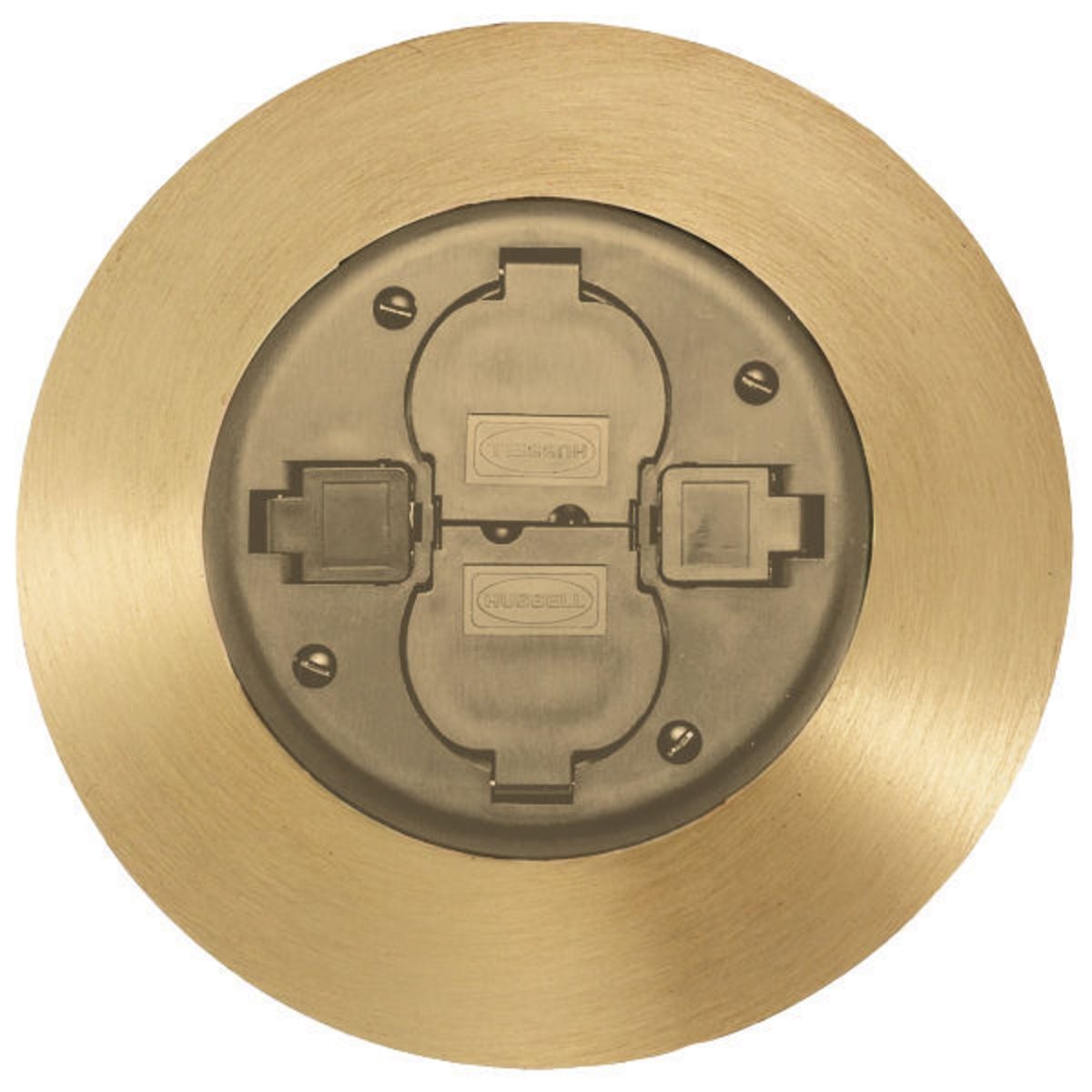 Fire-Rated Poke-Through 2x2 Flush Duplex Series, Service Fitting