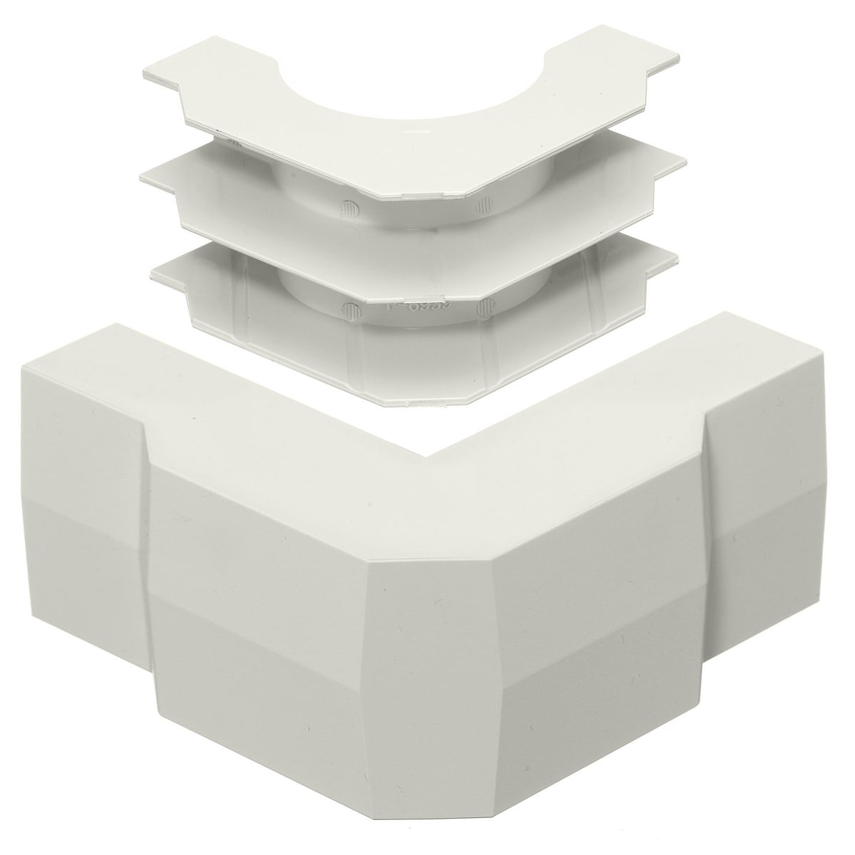Non-Metallic Raceway, Latching WallTrak, WALLTRAK2,Base and Cover, External Elbow