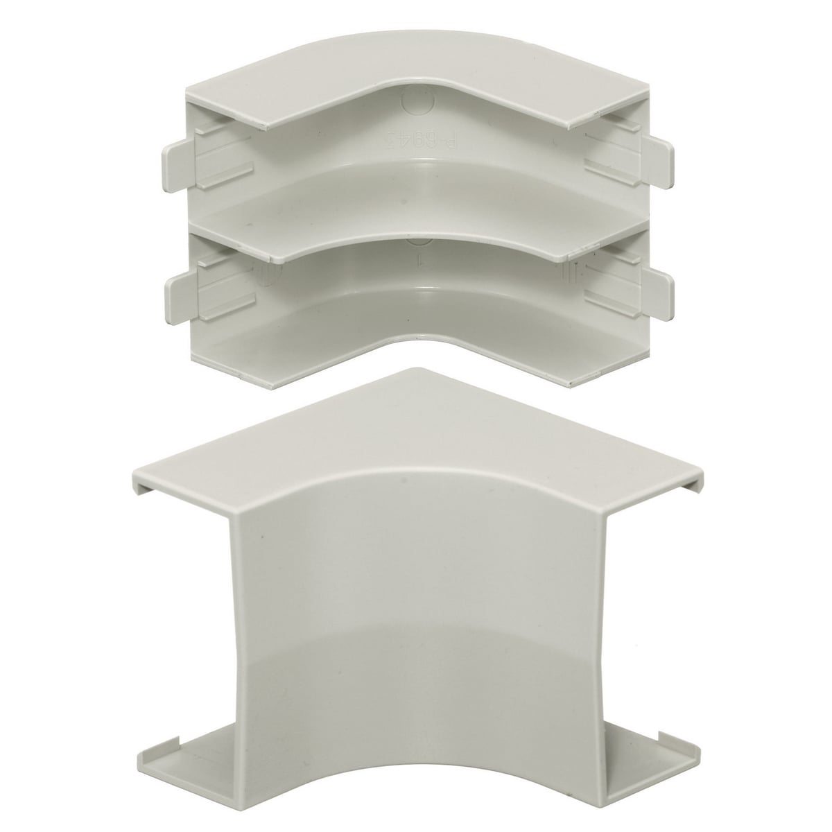 Non-Metallic Raceway, Latching WallTrak, WALLTRAK2,Base and Cove, Internal Elbow