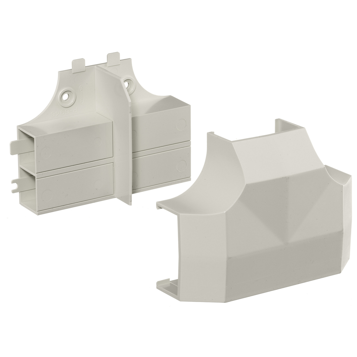 Non-Metallic Raceway, Latching WallTrak, WALLTRAK2,Base and Cover, Tee Fitting