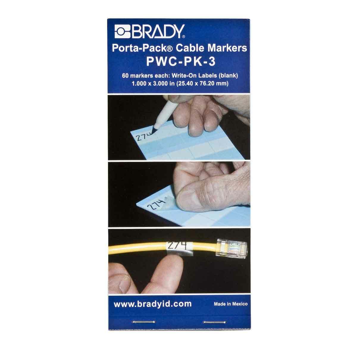 Wire Mkr,B292,1"W,35401,6/CQ,10CQ/PK