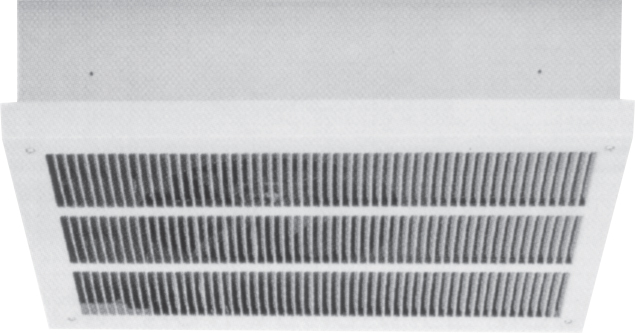 208/240V 3600/4800W LINE 2 When wall and floor space is minimal, electric ceiling heaters get the job done. Mounted flat or recessed to the ceiling, these heaters are ideal for conference rooms, waiting areas, bathrooms and lobbies.