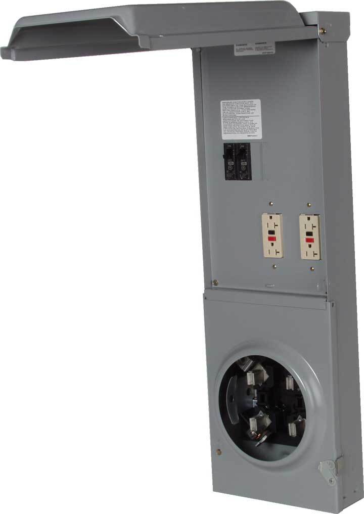 Midwest Electric?s Temporary Power and Power Outlets are a means of providing power required by various construction trades, residential sites, and mobile electrical applications.  Temporary Power and Power Outlets offer one or more receptacles, with or without overcurrent protection, disconnecting, metering, and/or pedestal mounting functions, in a single enclosure of G-90 zinc-coated steel.  The NEMA 3R rainproof enclosure is lockable and engineered to provide maximum protection against weather, vandalism, and normal field use.