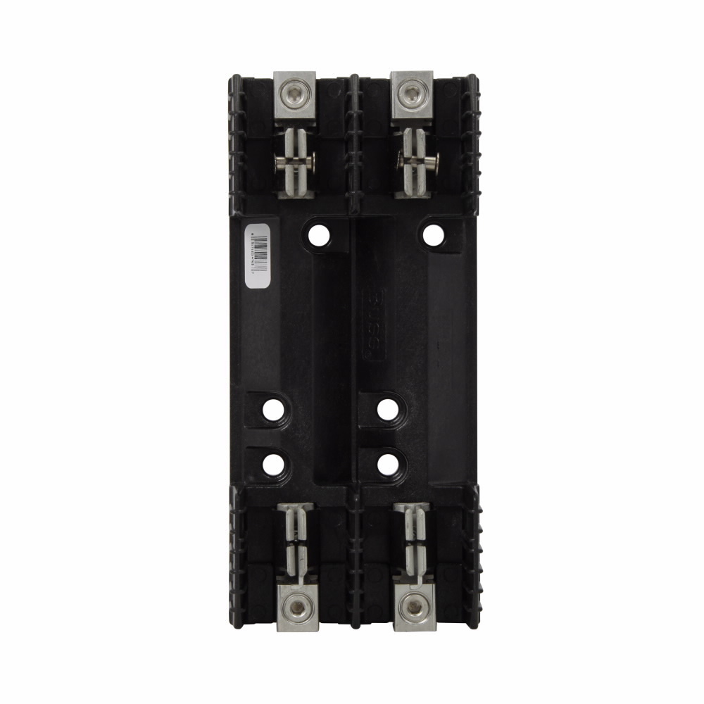 Eaton Bussmann series fuse block, 61-100A, 250V, Class R, Thermoplastic material, Box lug connection, 200 kAIC interrupt rating, 1/0-8 (copper/aluminum) wire size, R250 series, 2P