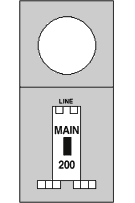 R280T 200 Amp, Surface, Metered, 9x30 Triple Tap