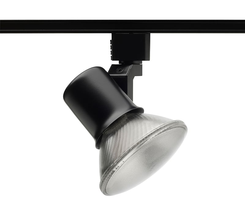 Simplicity and flexibility in a tight-to-the-trac design begin the list of key features of the Juno Trac-Lites R541 Universal Spotlight. Use PAR20 lamps for the smallest footprint or PAR30 lamps if more light is desired.
