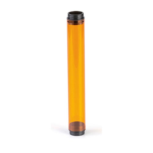 EPCO, Tube Guard, Standard, Size: 4 FT, Material: Unbreakable Lexan Polycarbonate, Lamp Type: Fluorescent, Temperature Rating: +500 DEG F, Configuration: Yes, Compatibility: T8 Lamps, Color: Amber, Includes: Black End Caps