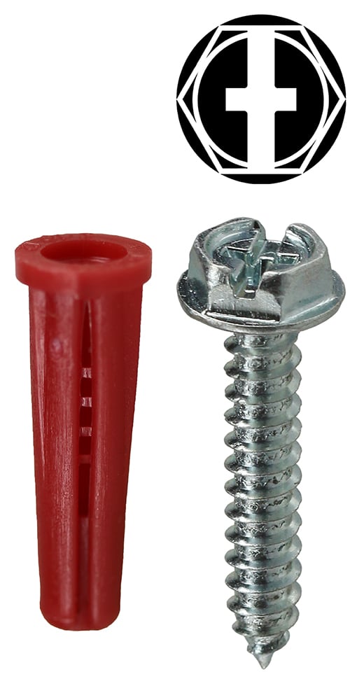 RD2HX Anchor Kit, 201 Pieces, Nylon, Red
