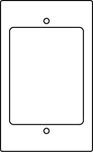 1Gang Activate Device Plate