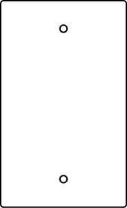 1Gang Blank Device Plate