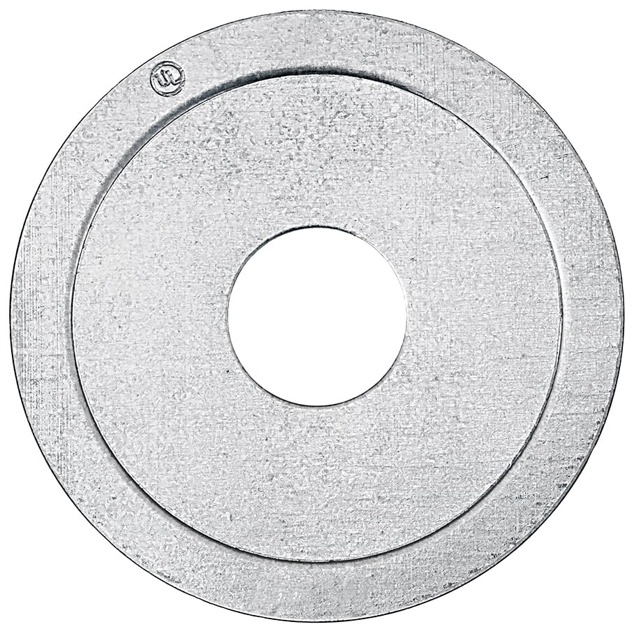 Reducing Flat Washer, Steel material, Zinc Plated Finish, 1-1/4 in. outside diameter, 1/2 in. inside diameter