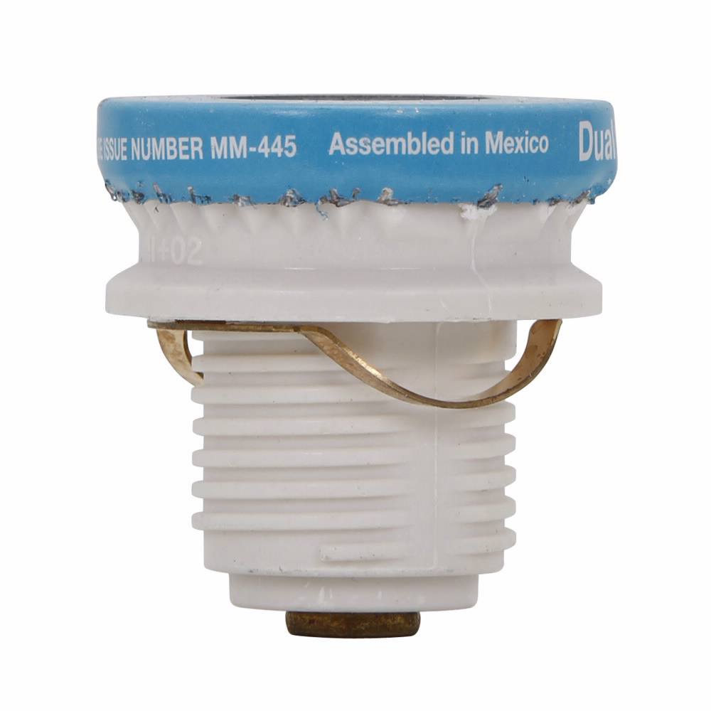 Eaton Bussmann series Type S plug fuse, plug fuse, time delay, heavy duty, packaging type blister pack, 2 A, 125 Vac, 10 kAIC (RMS Symmetrical) interrupt rating, 10 kA short circuit rating, threaded mount, duel element, plastic base
