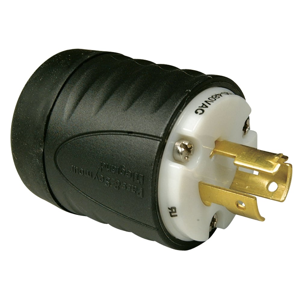 Non-Nema Plug, 14amp 125-480V, IP20 Suitability, Black Back, White Front Body
