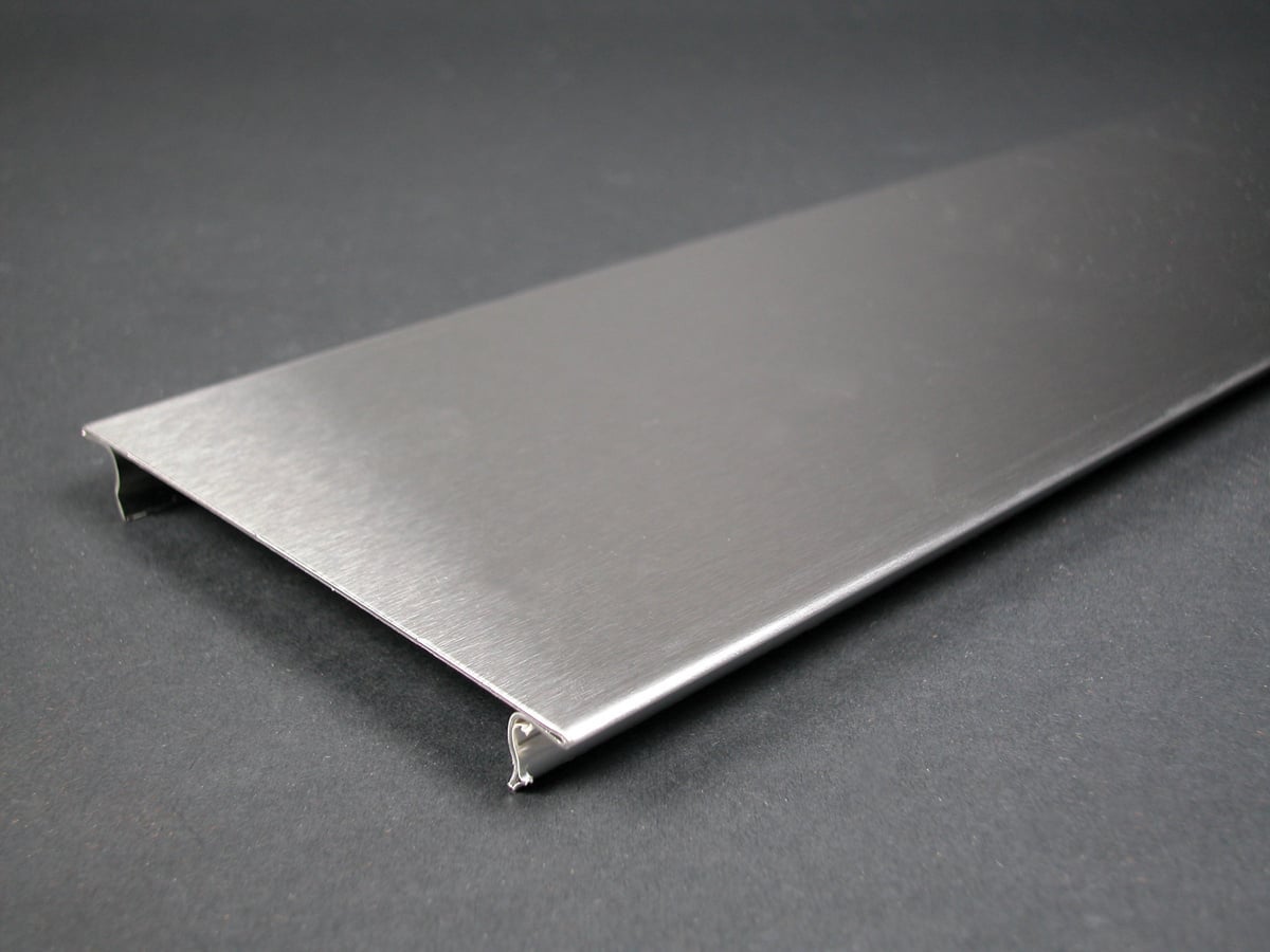 Precut Raceway Cover; Stainless Steel