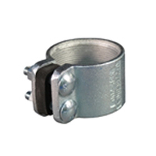 Rigid/IMC Conduit Split Coupling, 4 inch, Malleable Iron, Zinc Electroplate