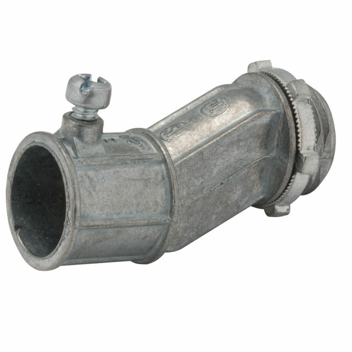 Set Screw Offset Connector Die Cast Zinc, 3/4 In. Trade Size
