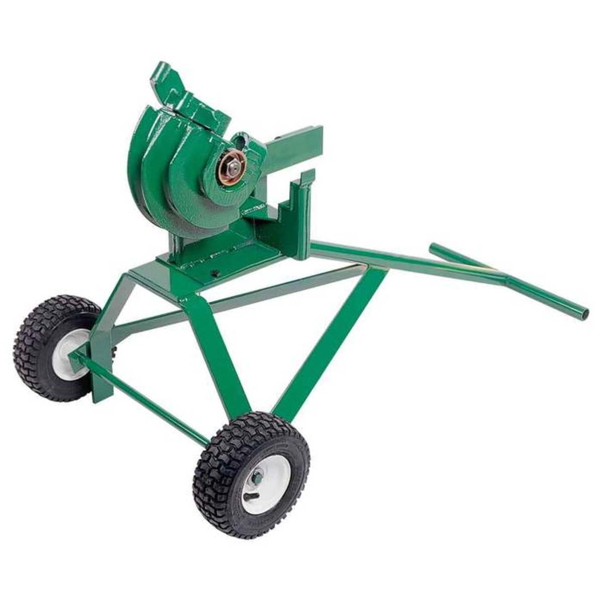 Little Kicker Offset Bender for 1/2" EMT.  Ratchet action for increased leverage.  Bypass the ratchet for fast, direct bending on smaller sizes.  Heavy-duty welded construction for long, reliable service.  Built-in bending degree indicator and easy to use bending charts for accurate, consistent bends.  Does not include handle.