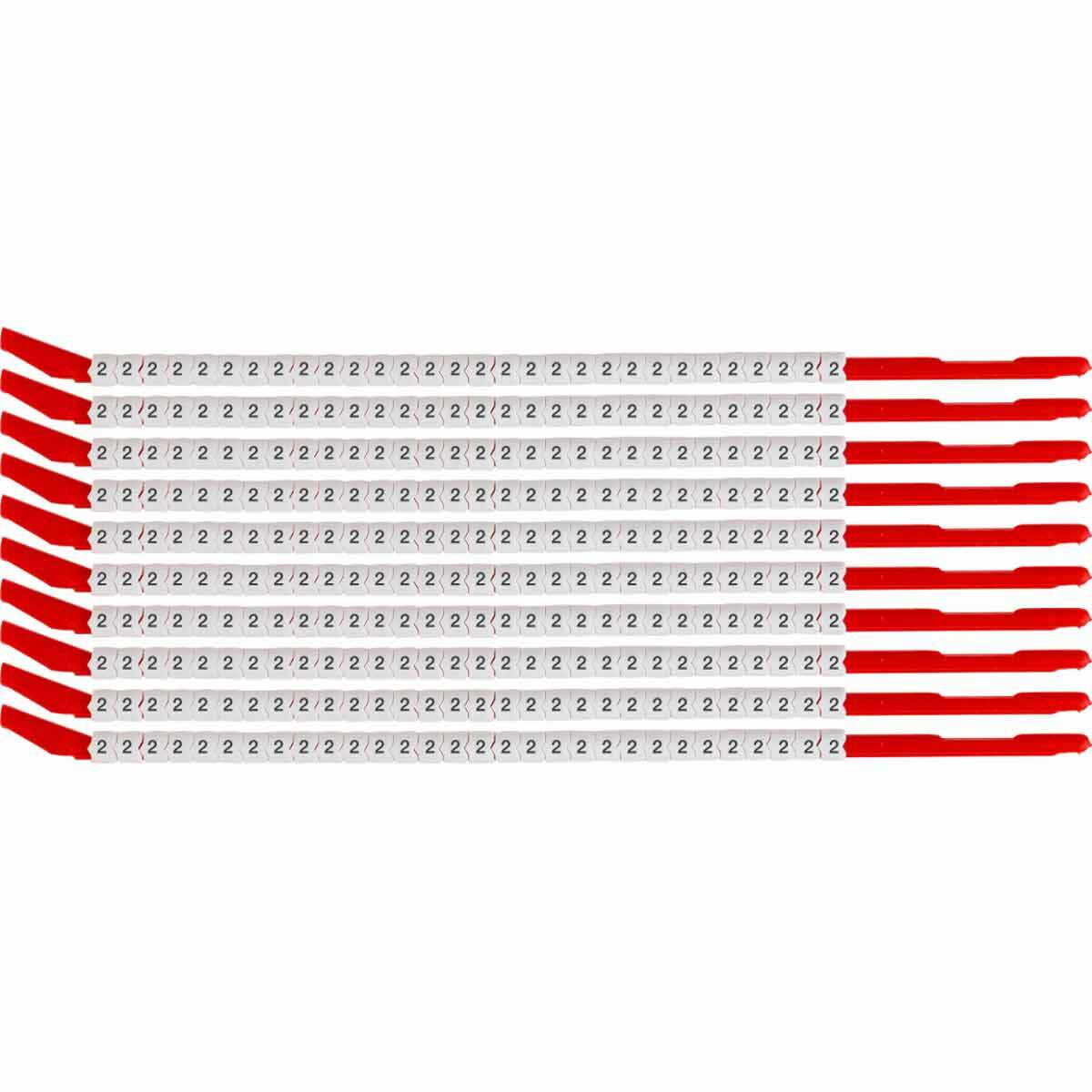 Wire Mkr,ClipSlv,2,SCN10,30/WD,10WD/PK
