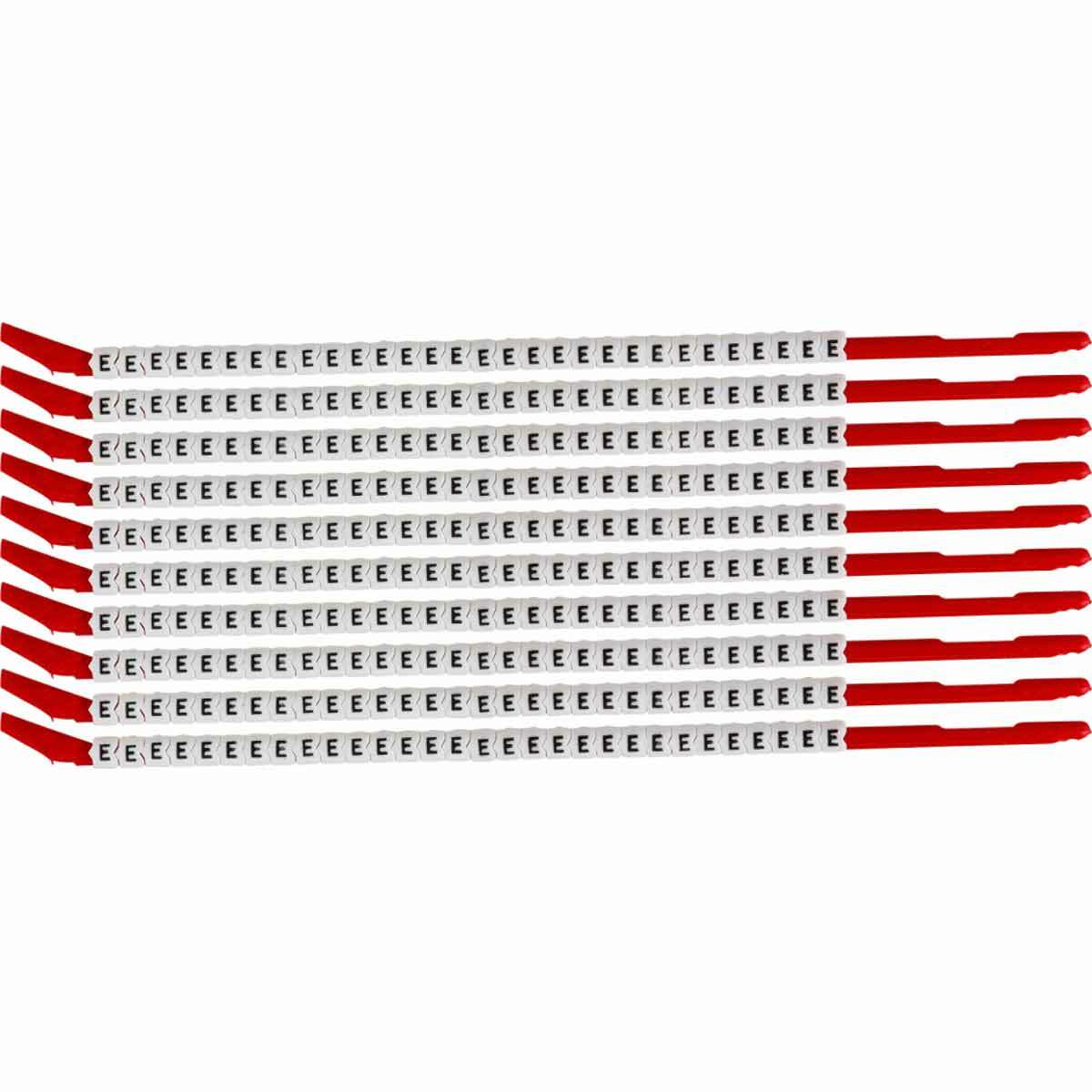 Wire Mkr,ClipSlv,E,SCN10,30/WD,10WD/PK
