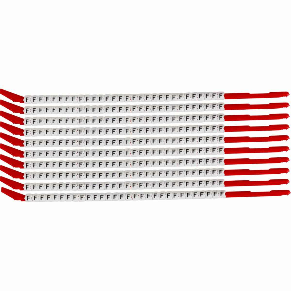 Wire Mkr,ClipSlv,F,SCN10,30/WD,10WD/PK