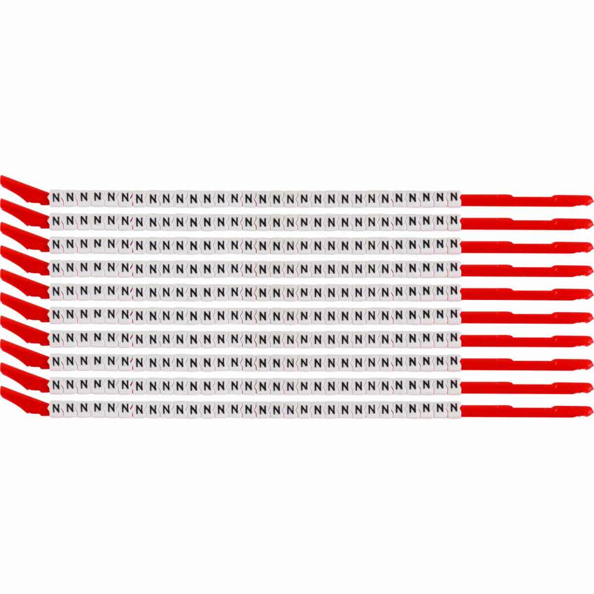 Wire Mkr,ClipSlv,N,SCN10,30/WD,10WD/PK