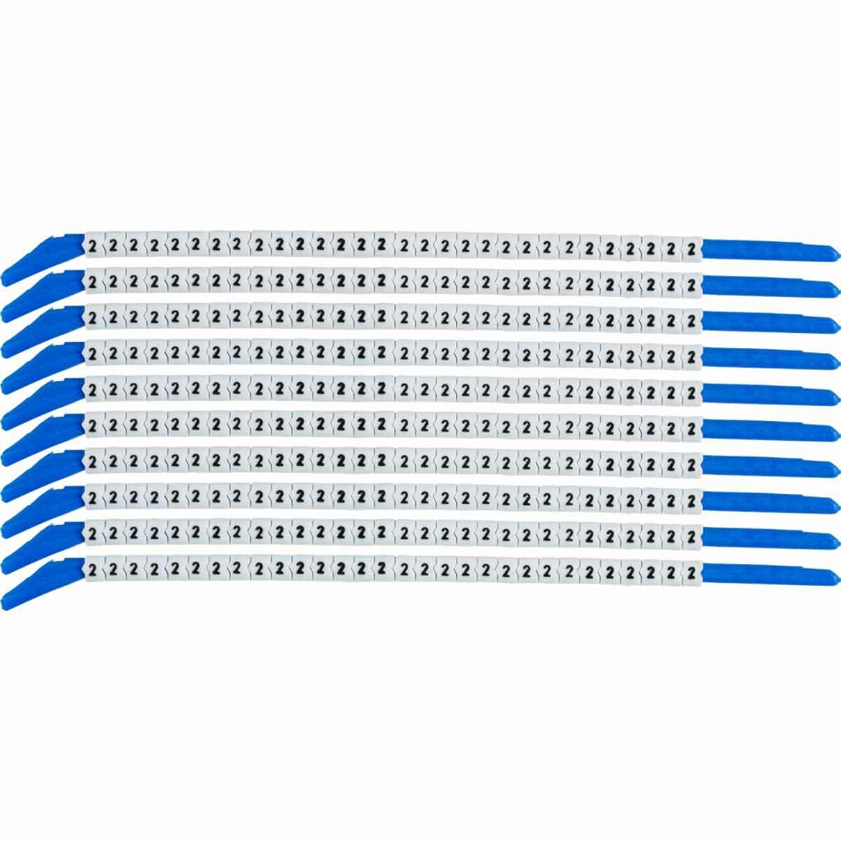 Wire Mkr,ClipSlv,2,SCN13,30/WD,10WD/PK