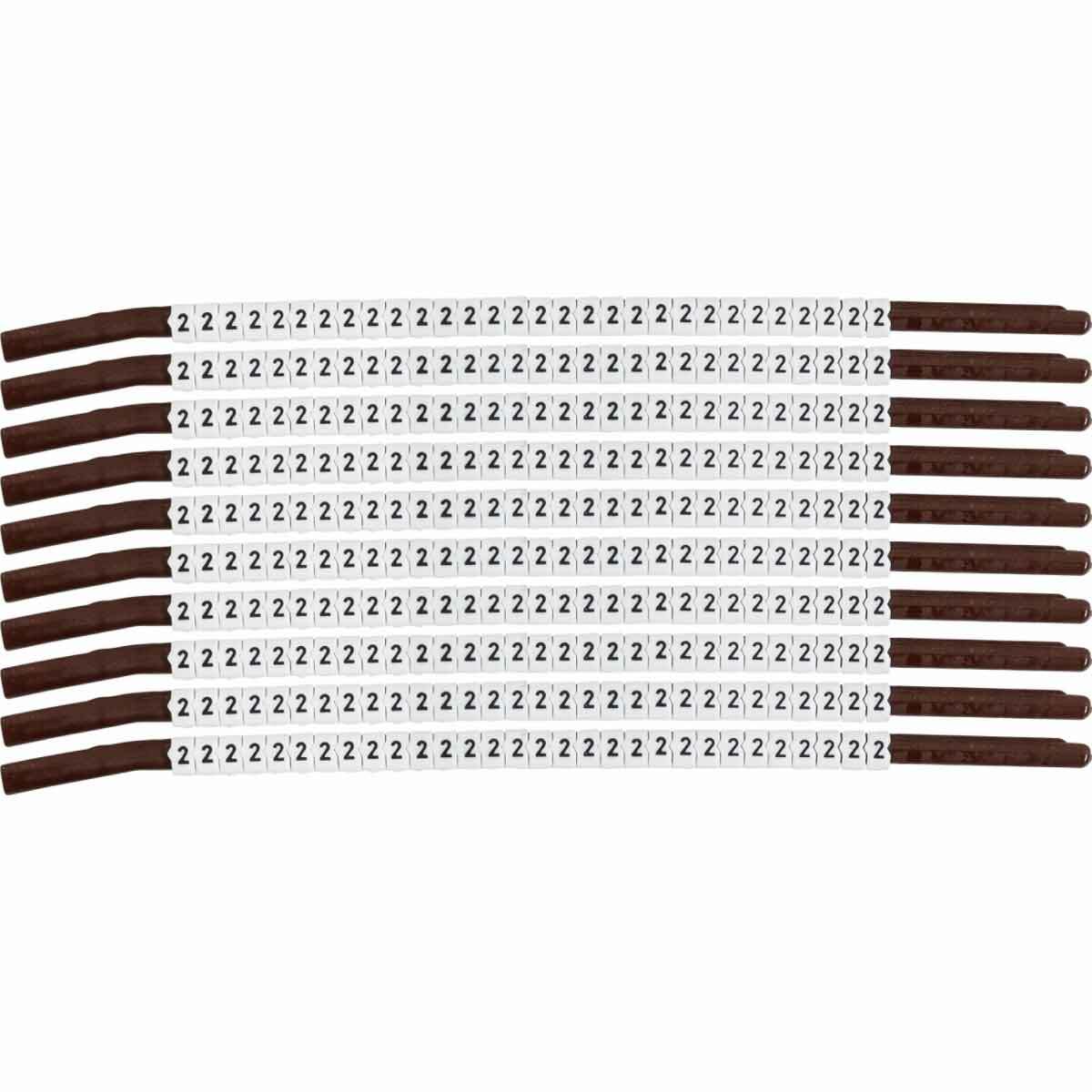 Wire Mkr,ClipSlv,2,SCN15,30/WD,10WD/PK
