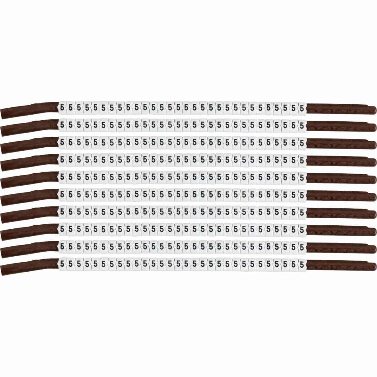 Wire Mkr,ClipSlv,5,SCN15,30/WD,10WD/PK