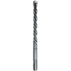 Rotary Hammer Drill Bit, 1/4 in. bit diameter, 6-1/4 in. overall length, Straight shank type, 3 flutes, Tip-Carbide material, 4 in. drilling depth