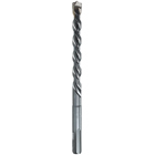 Rotary Hammer Drill Bit, 3/16 in. bit diameter, 6-1/4 in. overall length, Straight shank type, 3 flutes, Tip-Carbide material, 4 in. drilling depth