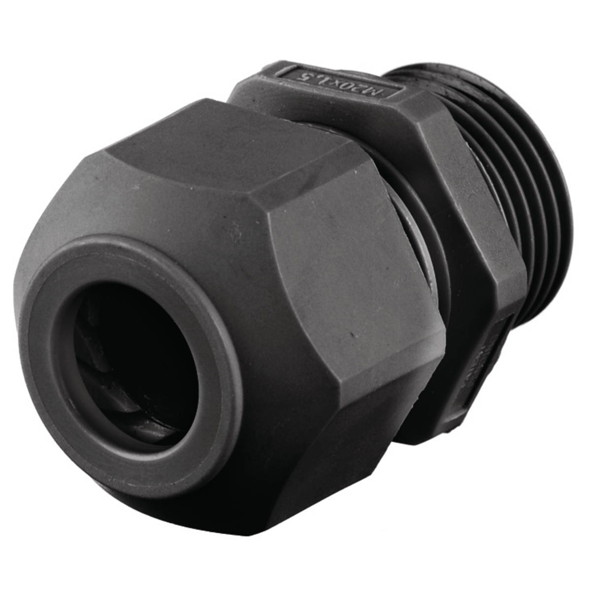 Kellems Wire Management, Cord Connectors, European Style, .18-.31", 3/8", Black