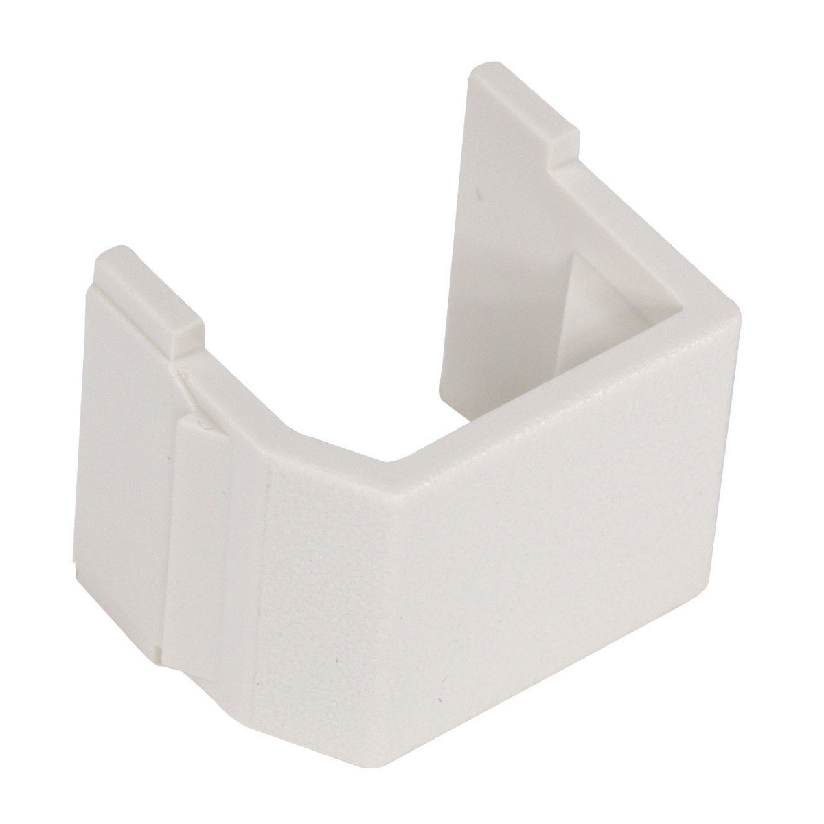 Snap-Fit, Keystone, Blank, Office White, 10 Pack