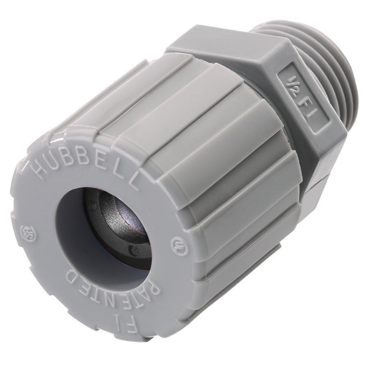 Kellems Wire Management, Cord Connectors, Straight Male, .25-.31", 1/4", Nylon