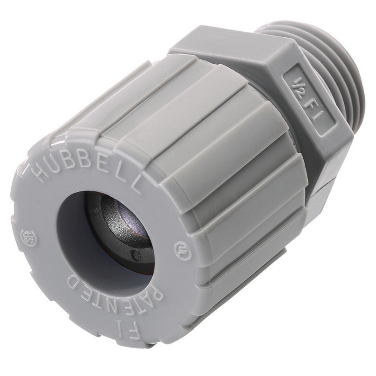 Kellems Wire Management, Cord Connectors, Straight Male, .25-.31", 3/8", Nylon