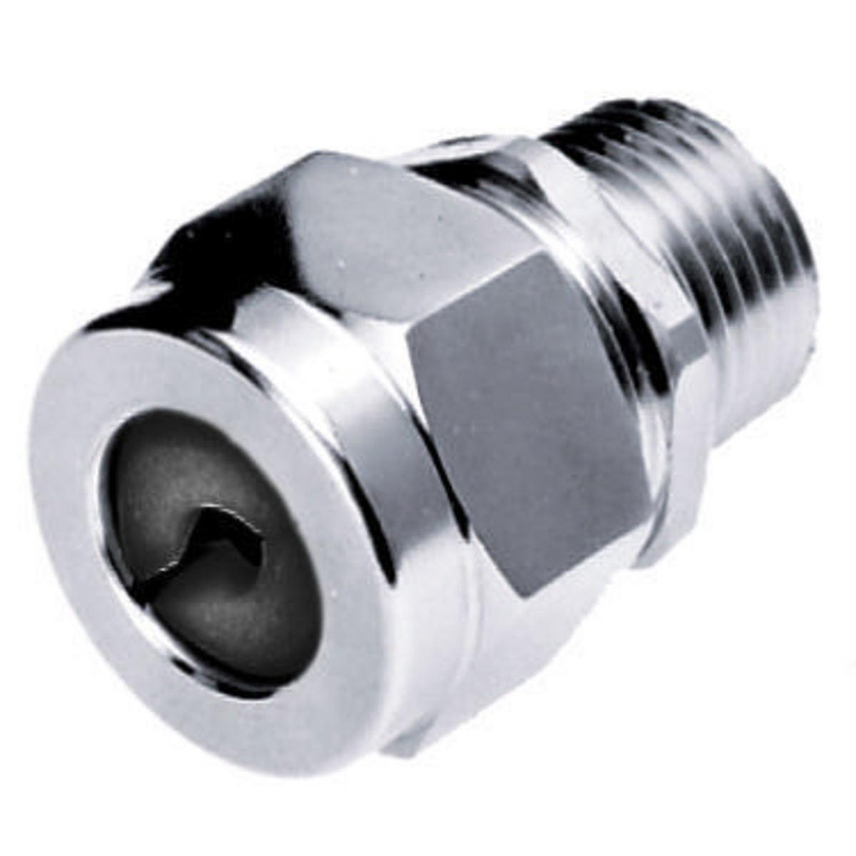 Kellems Straight Male Cord Connector, .25-.31", ?", Steel