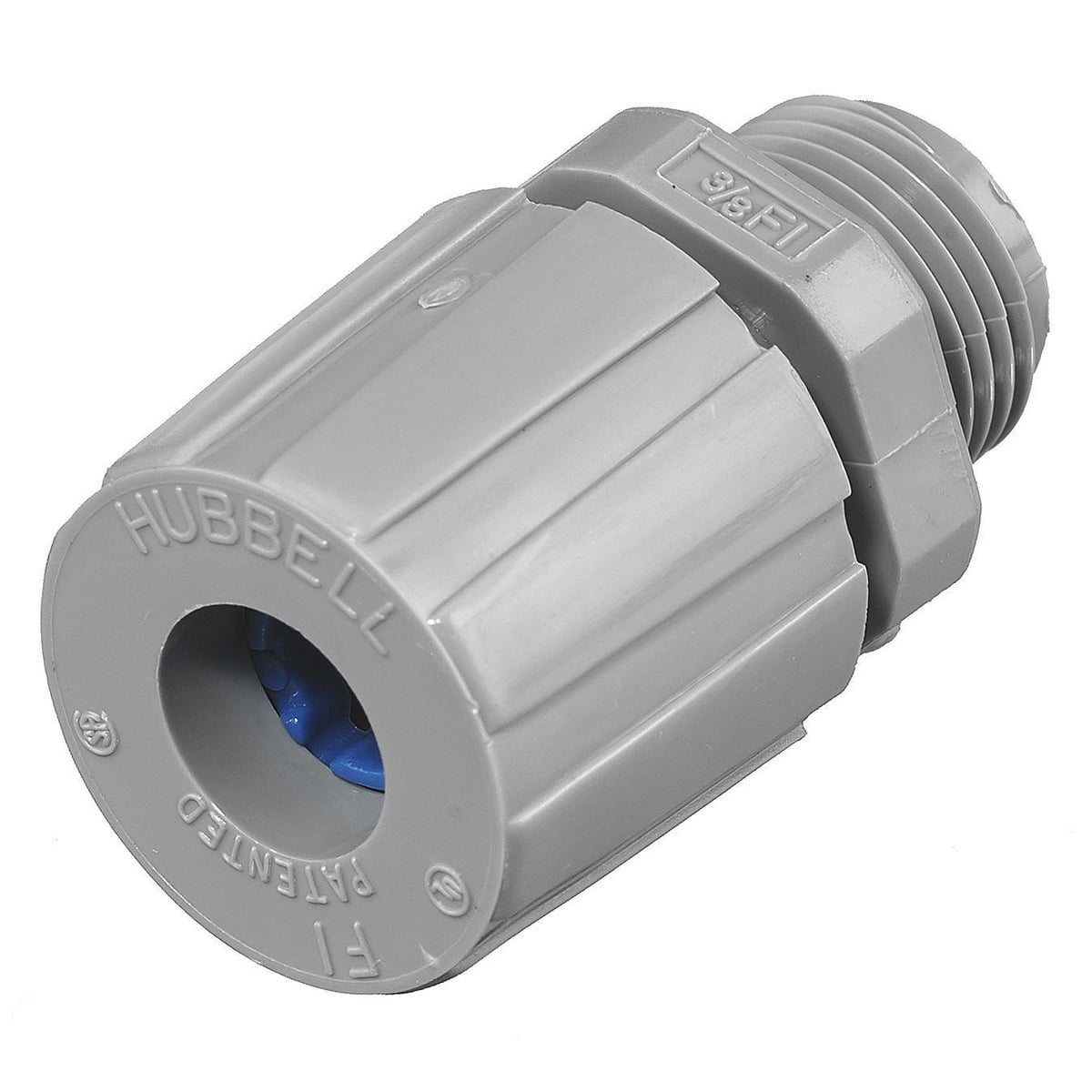 Kellems Wire Management, Cord Connectors, Straight Male, .38-.44", 3/8", Nylon