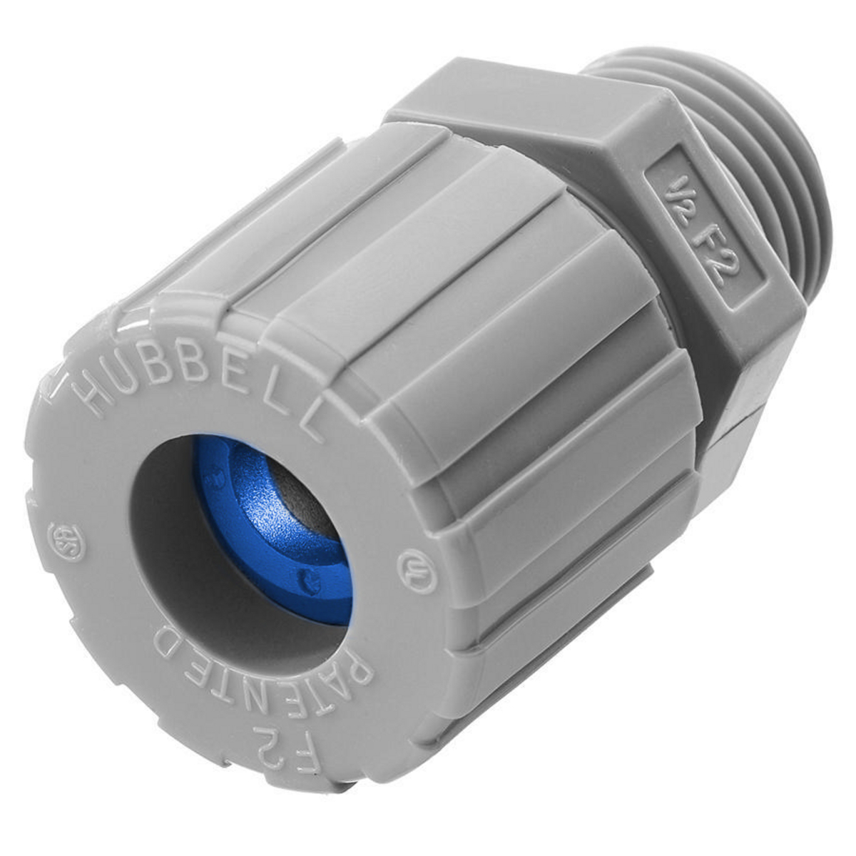 Kellems Wire Management, Cord Connectors, Straight Male, .38-.50", 1/2", Nylon