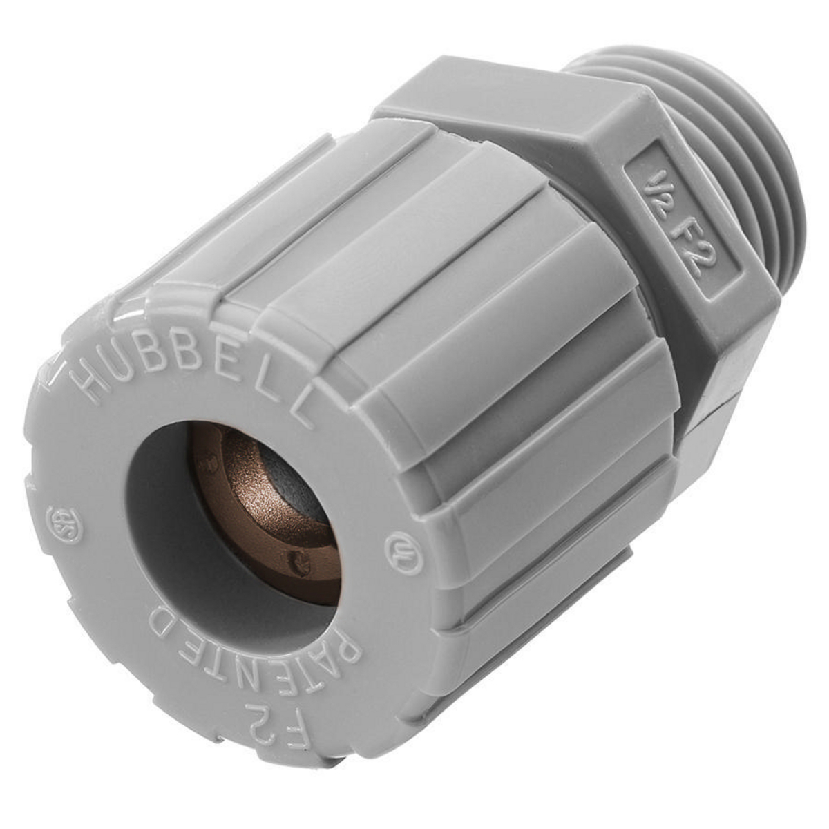 Kellems Wire Management, Cord Connectors, Straight Male, .50-.63", 1/2", Nylon