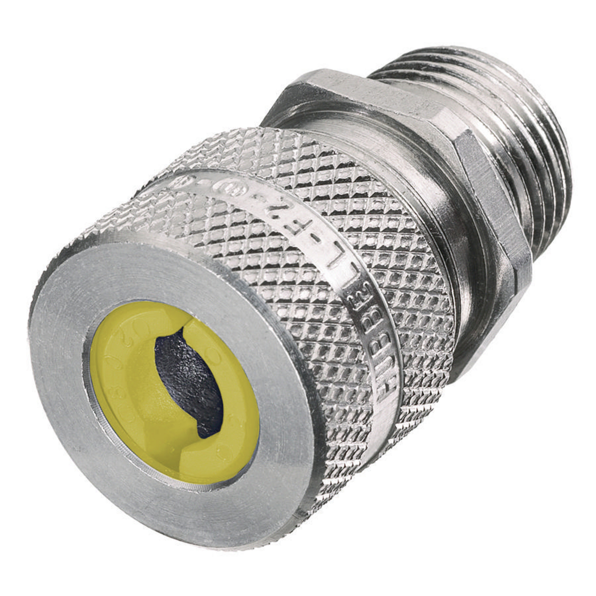 Kellems Wire Management, Cord Connectors, Straight Male, .63-.75", 1/2", Aluminum