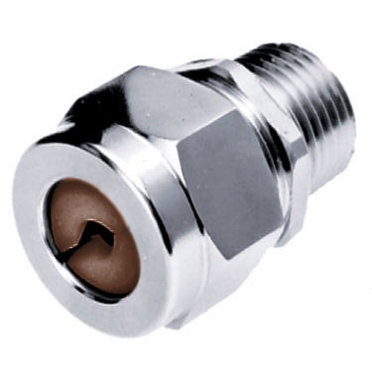 Kellems Straight Male Cord Connector, .50-.63", ", Steel