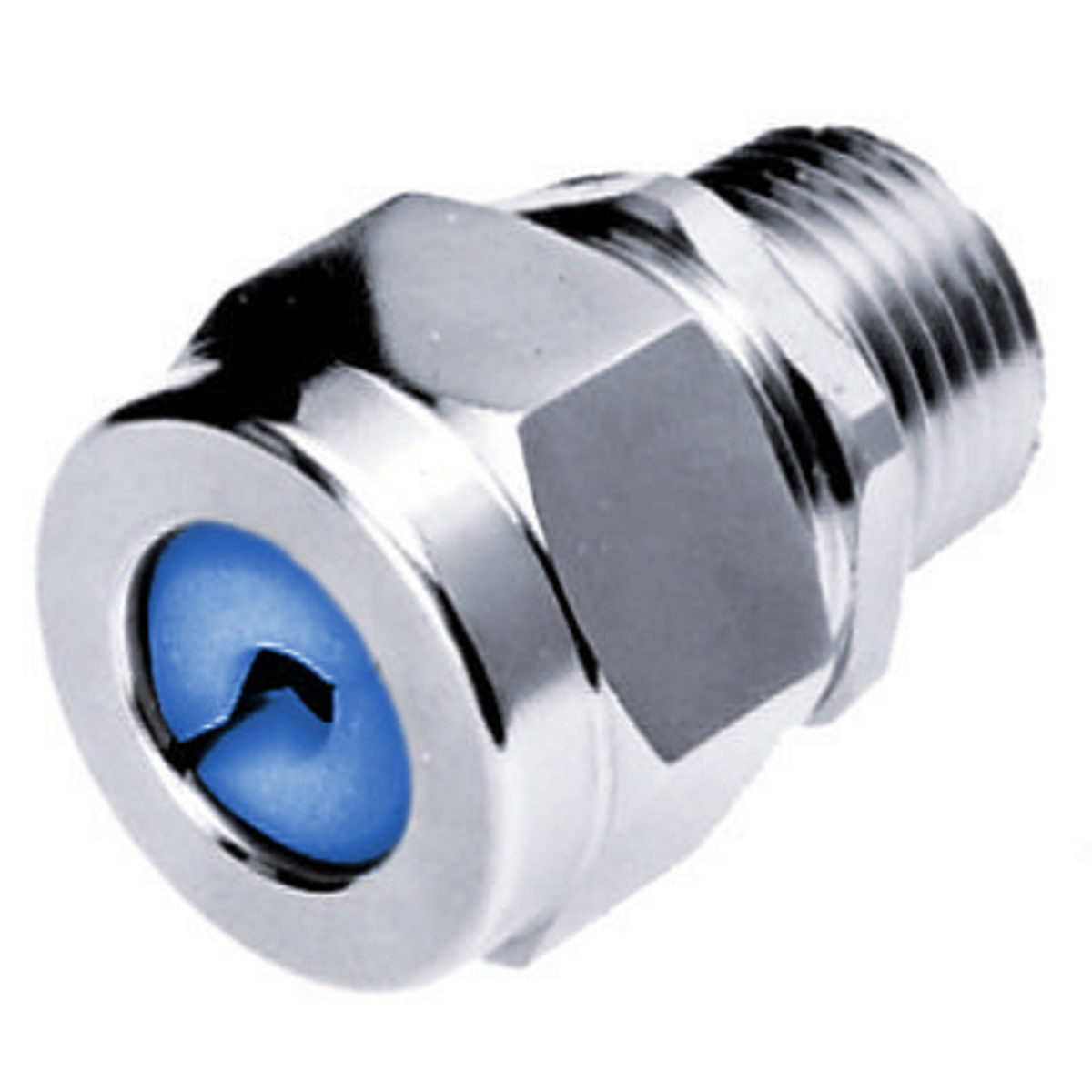 Kellems Straight Male Cord Connector, .38-.50", ", Steel
